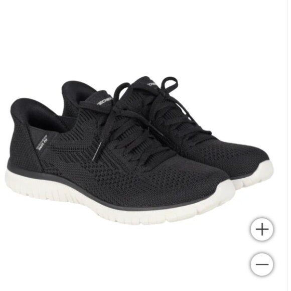 Skechers Women's Virtue Swift Fit Hands Free Shoe Black - Picture 1 of 5